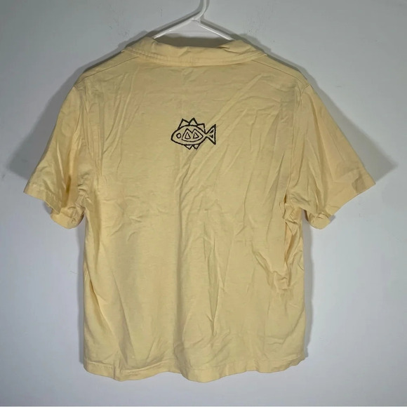 Vintage Women’s Baby Yellow Button Down Beachy Blouse Size Small - Picture 5 of 6